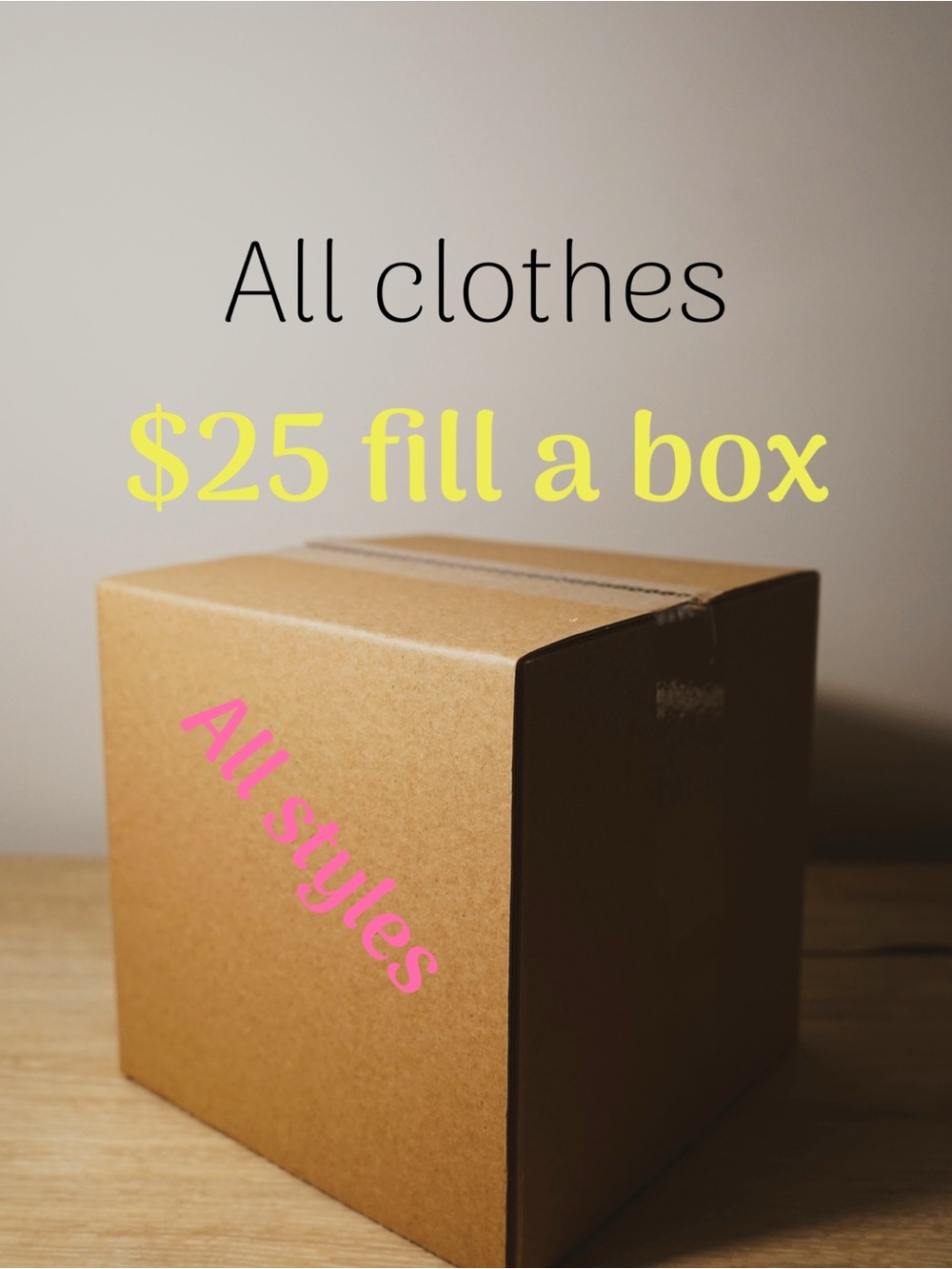 Fill a box listing